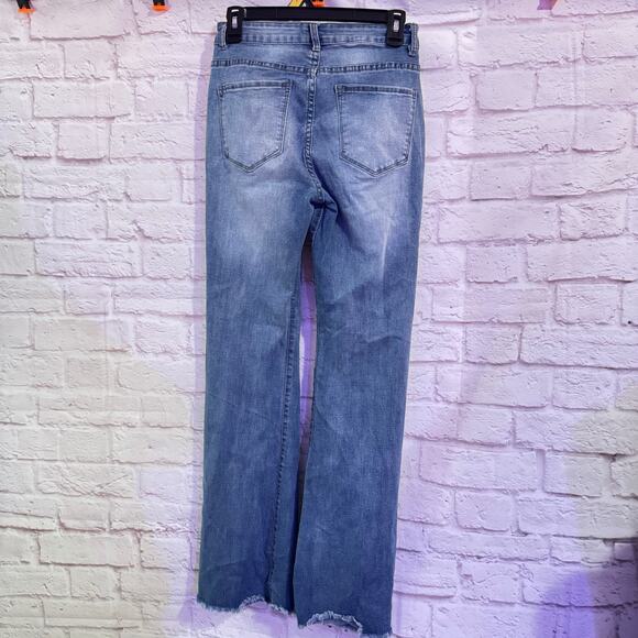 KUNMI SZ 4 Stretch Flare Blue Jeans Great Condition! - Picture 3 of 7